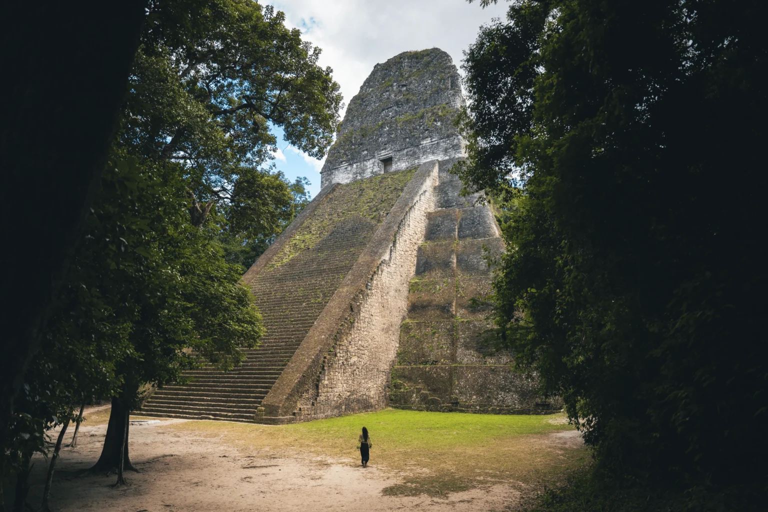 Templo de Tikal entre la selva